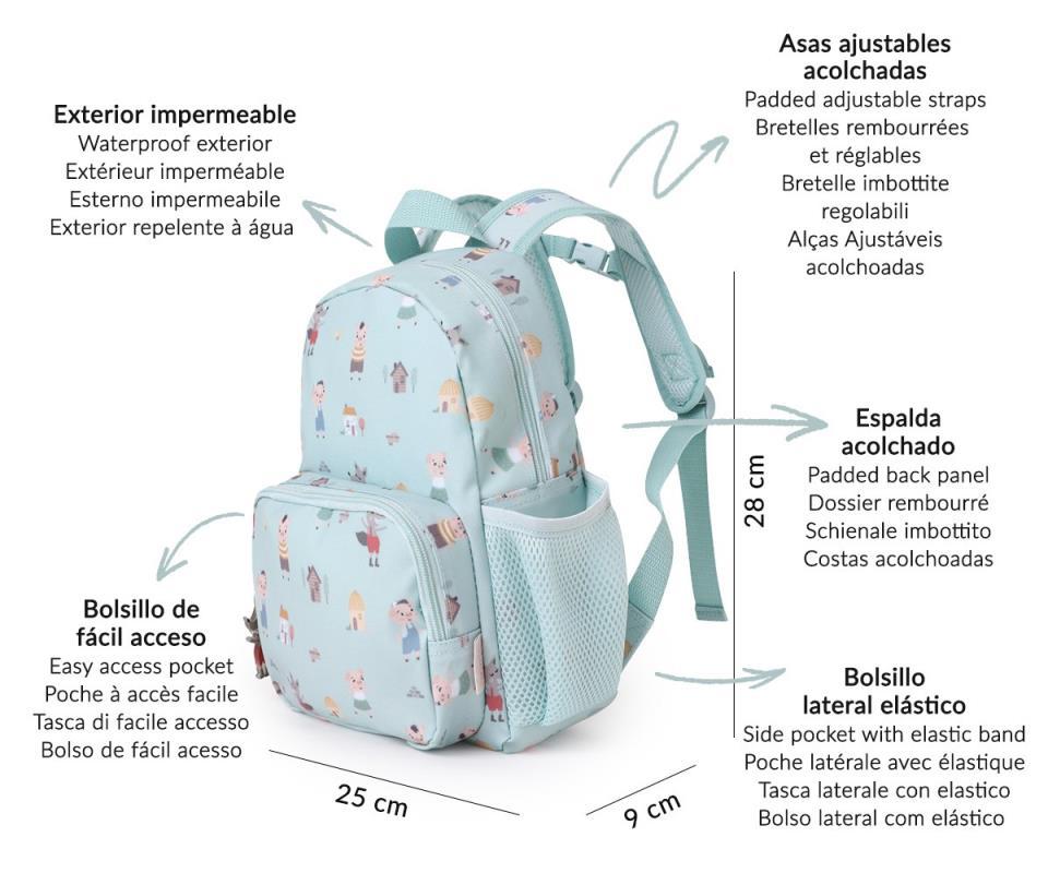 MOCHILA INFANTIL THE TREE LITTLE PIGS