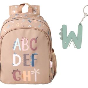 MOCHILA MEDIANA FUNNY LETTERS LLAVERO 