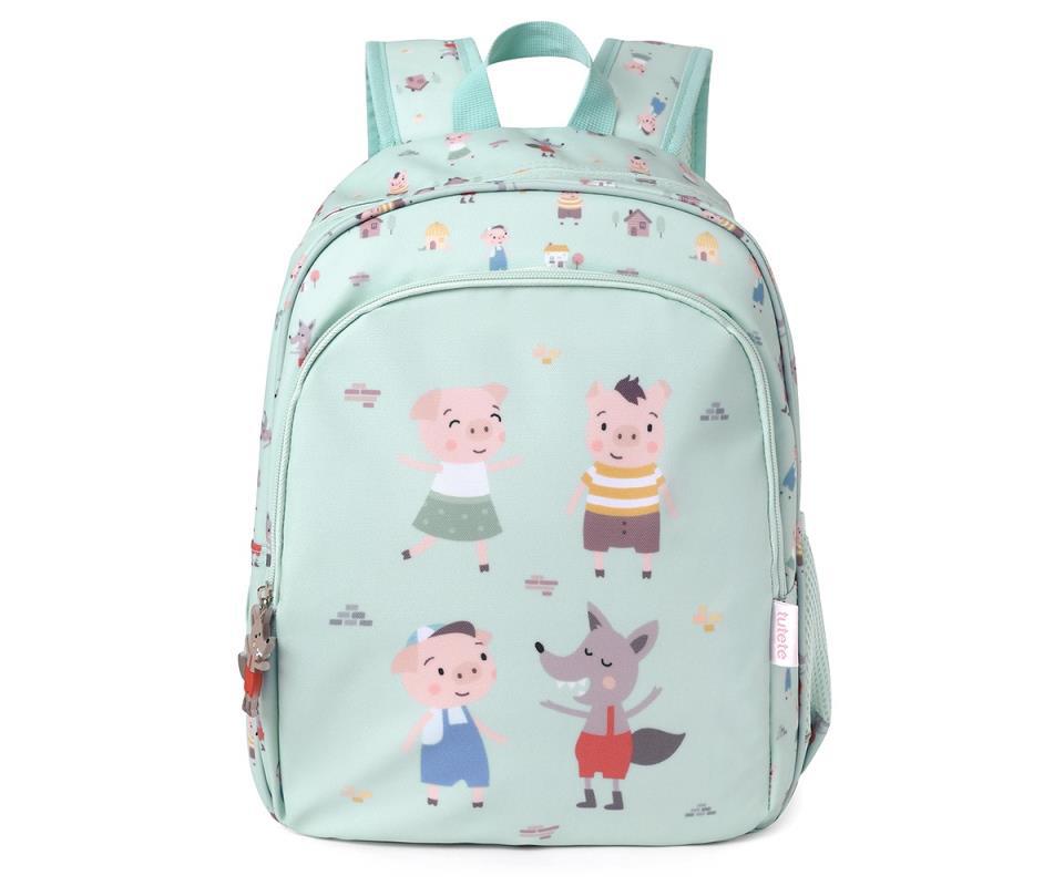 MOCHILA MEDIANA THE TREE LITTLE PIGS LLAVERO
