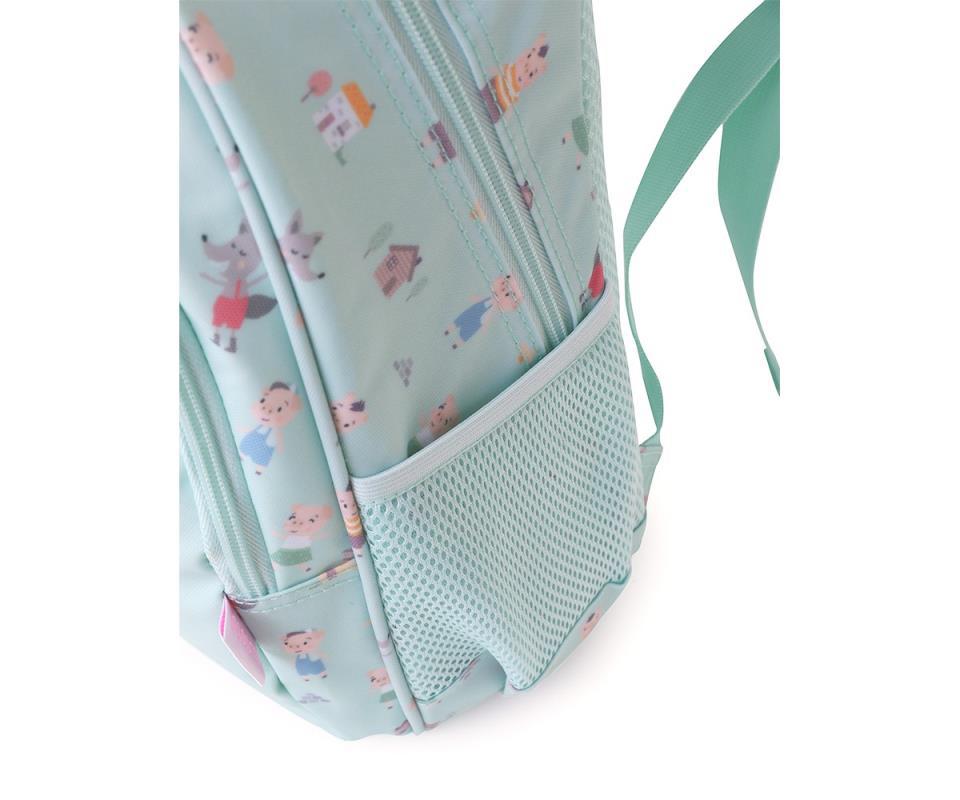 MOCHILA MEDIANA THE TREE LITTLE PIGS LLAVERO