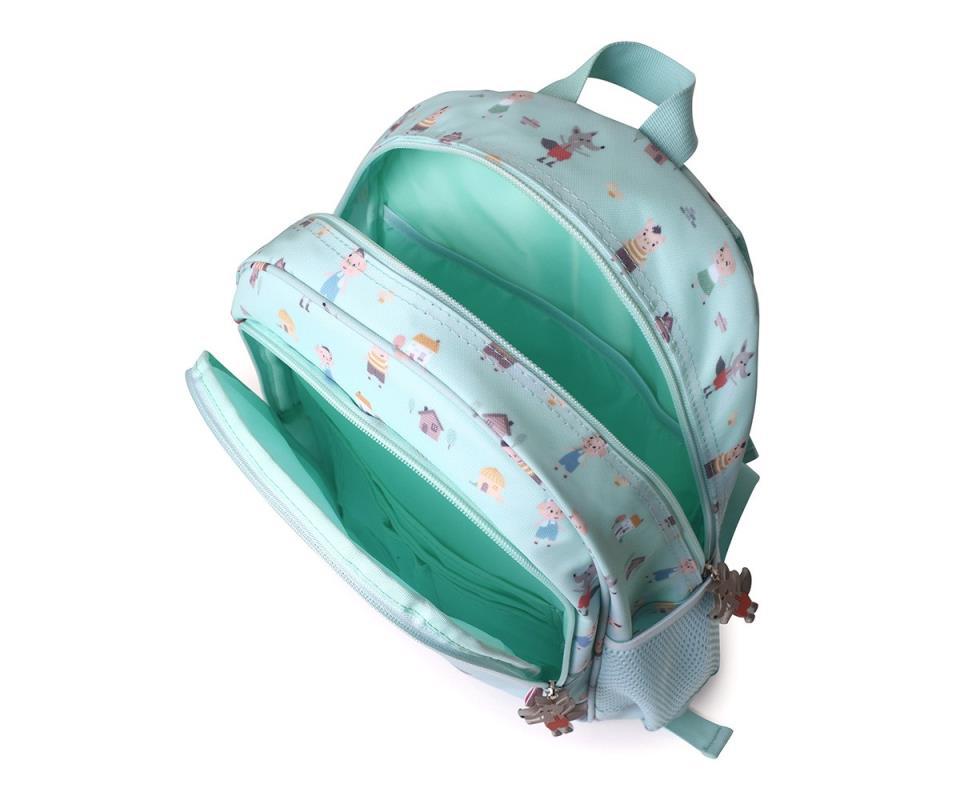 MOCHILA MEDIANA THE TREE LITTLE PIGS LLAVERO