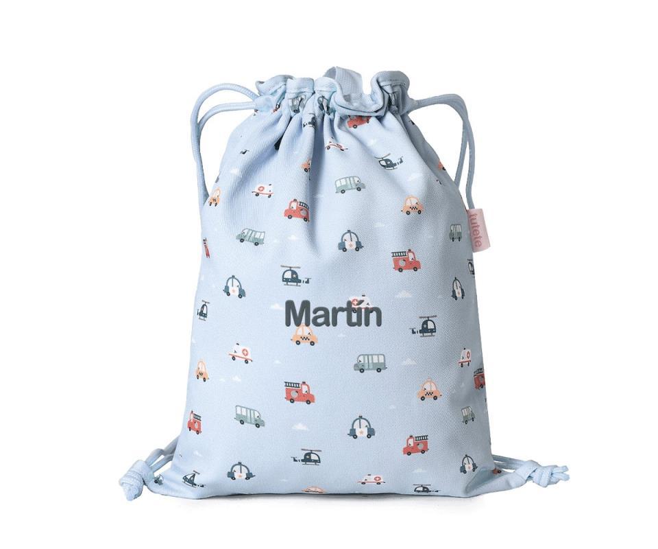 MOCHILA SACO TELA CITY CARS