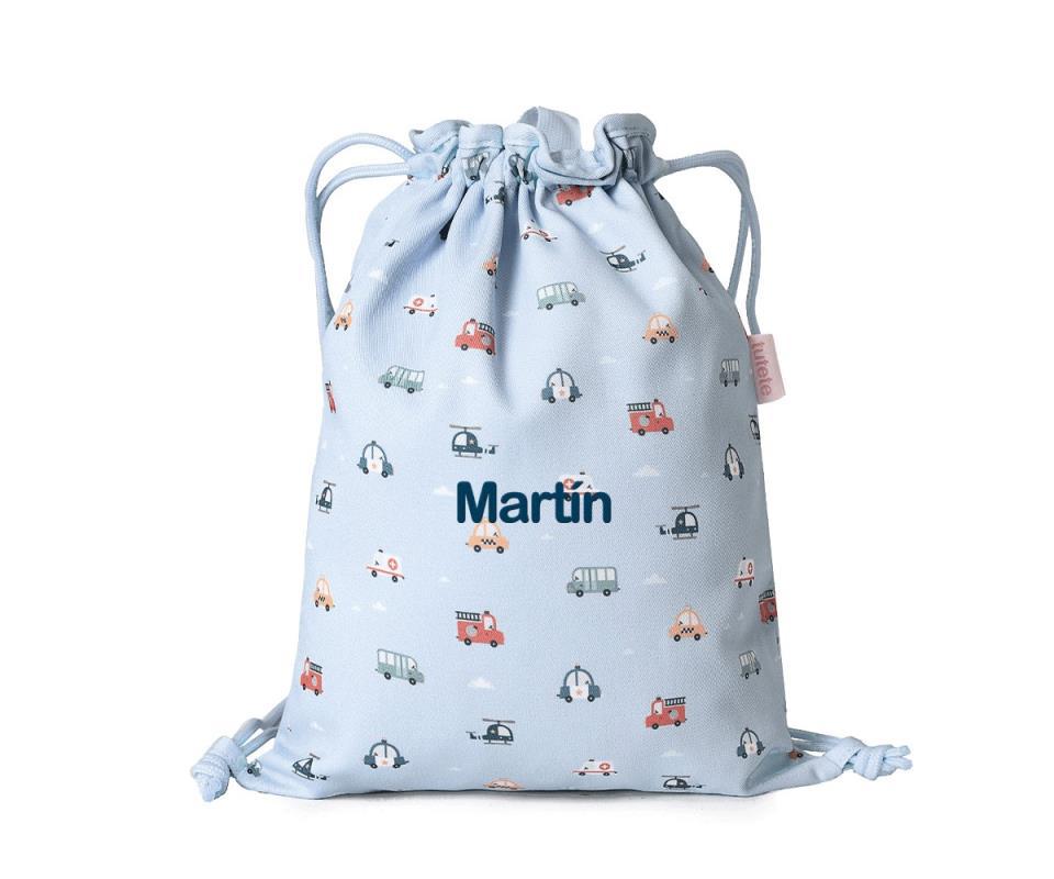 MOCHILA SACO TELA CITY CARS