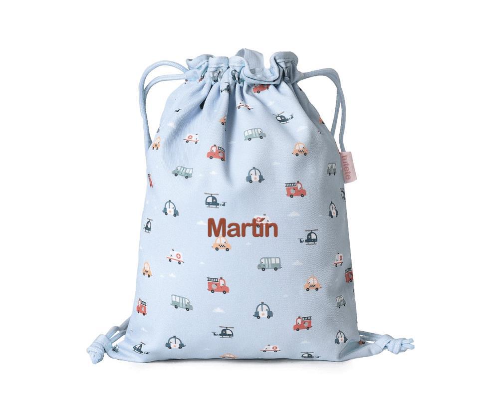 MOCHILA SACO TELA CITY CARS