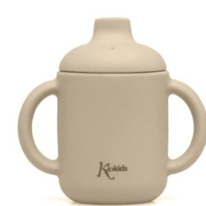 TAZA DE SILICONA BEIGE CON ASAS 