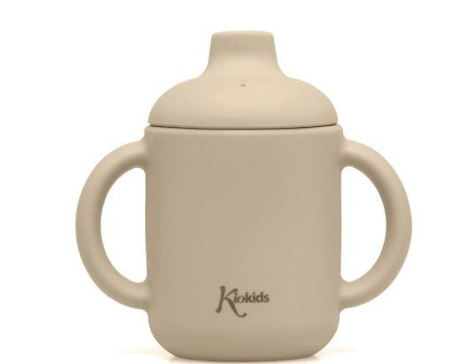 TAZA DE SILICONA BEIGE CON ASAS