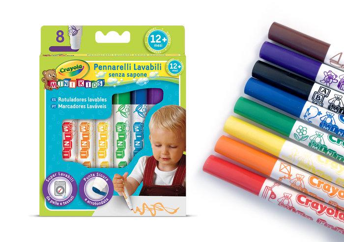 ROTULADOR CRAYOLA BABY 1 AÑO 8 COLORES SURTIDOS