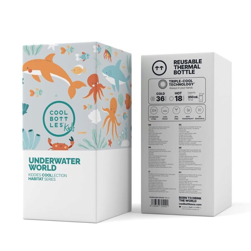 THE KIDDIE BOTTLE-UNDERWATER WORLD 350ML