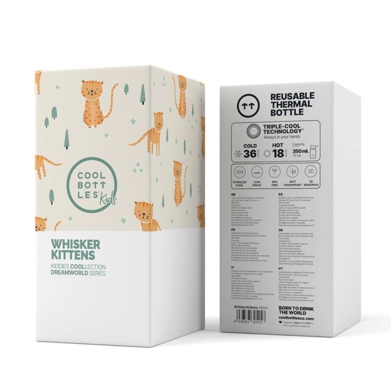 THE KIDDIE BOTTLE-WHISKER KITTENS 350ML