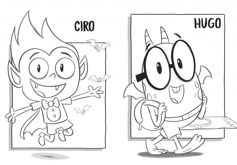 LIBRO DE COLOREAR ESCUELA DE MONSTRUOS