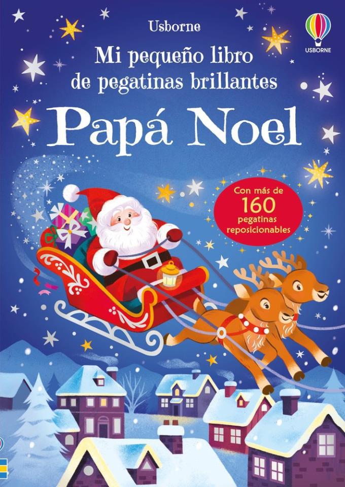 LIBRO DE PEGATINAS BRILLANTES PAPA NOEL
