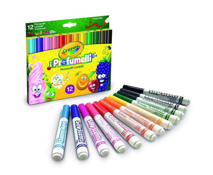 ROTULADORES LAVABLES PERFUMADOS 12 UNIDADES