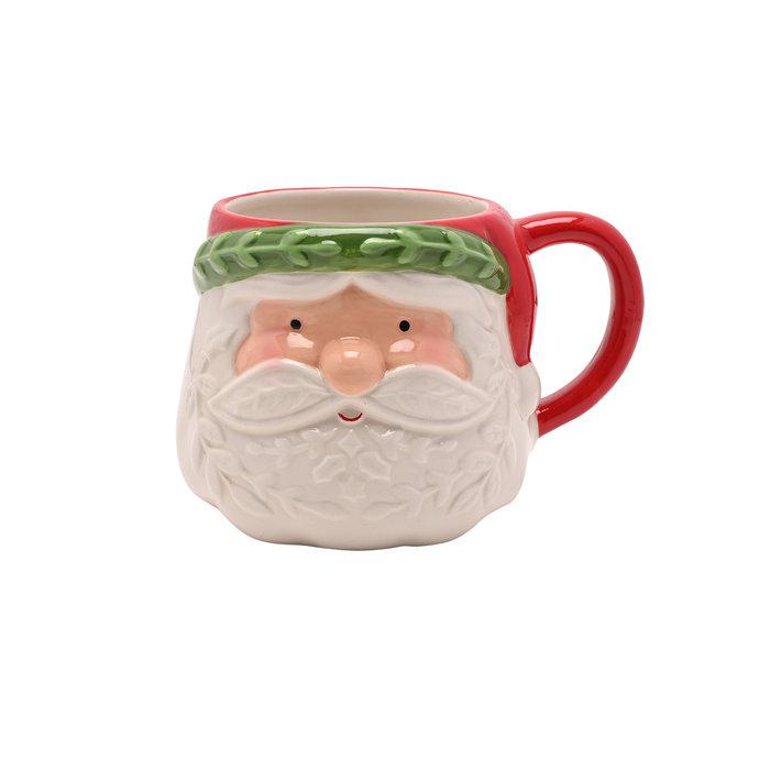 TAZA CERAMICA FORMA PAPA NOEL