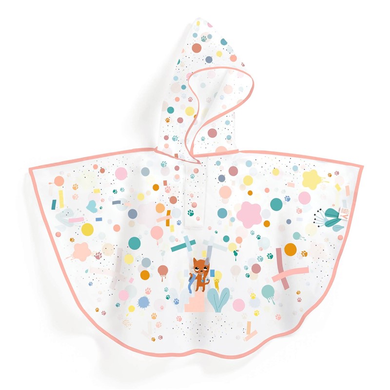 PONCHO DE LLUVIA GATO TALLA XS 90-110CM