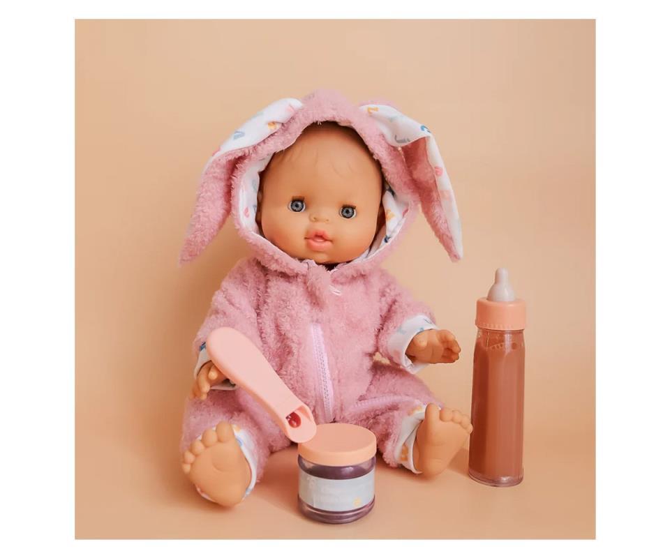 TINY HARLOW-POTITO Y CUCHARA PARA MUÑECOS CHOCOLAT