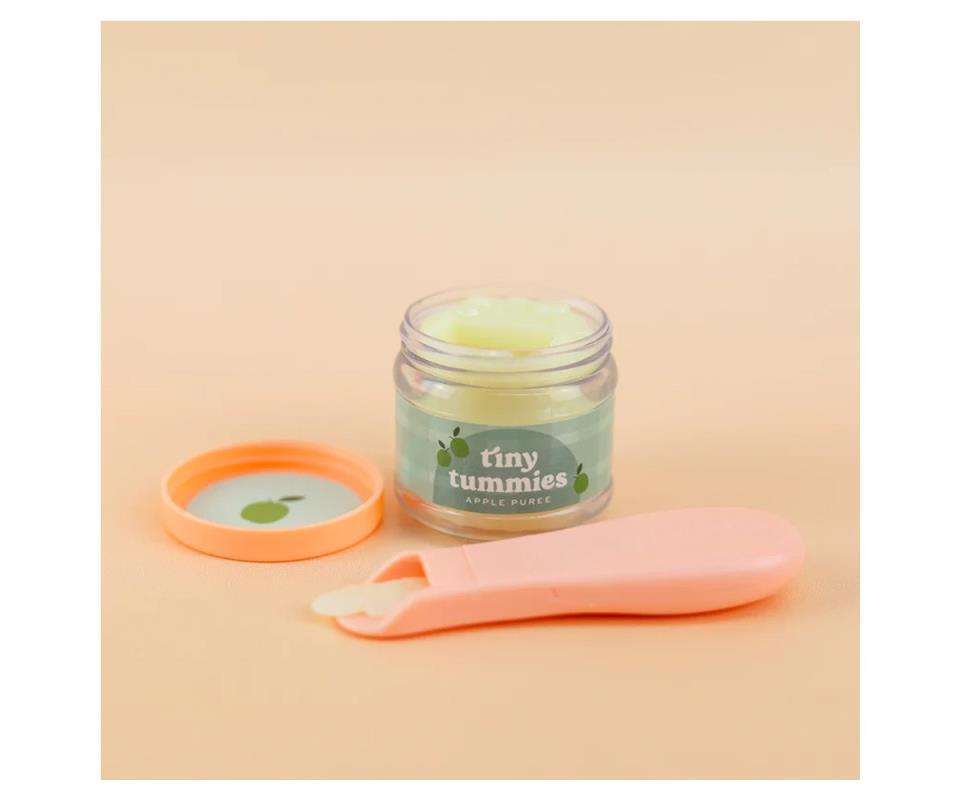 TINY HARLOW-POTITO Y CUCHARA PARA MUÑECOS MANZANA