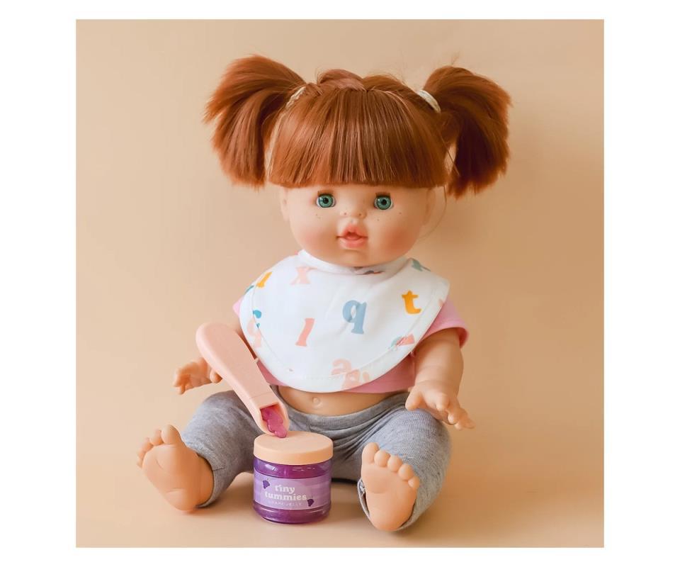 TINY HARLOW-POTITO Y CUCHARA PARA MUÑECOS UVA