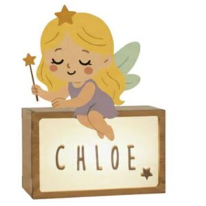 LAMPARA PEQUEÑA HADA CON KIT DE LETRAS