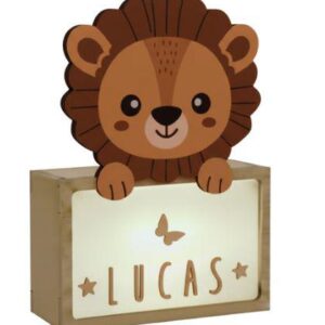 LAMPARA PEQUEÑA LEON CON KIT DE LETRAS