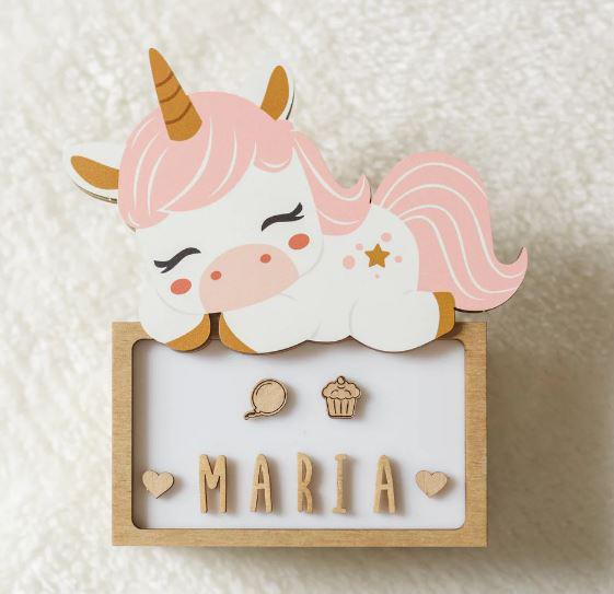 LAMPARA PEQUEÑA UNICORNIO CON KIT