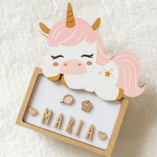 LAMPARA PEQUEÑA UNICORNIO CON KIT