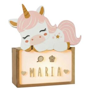 LAMPARA PEQUEÑA UNICORNIO CON KIT