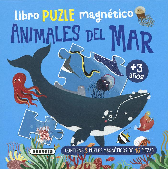 LIBRO PUZZLE MAGNETICO ANIMALES DEL MAR