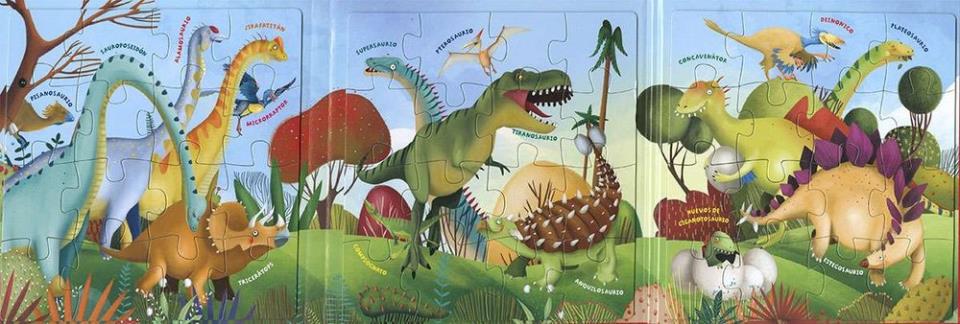 LIBRO PUZZLE MAGNETICO DINOSAURIOS