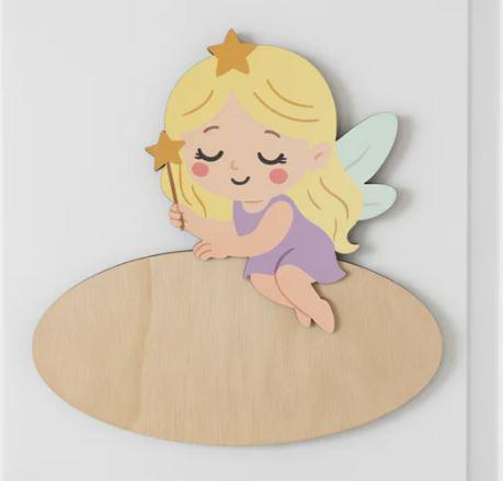 PLACA HADA CON KIT DE LETRAS