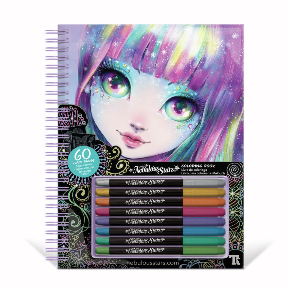 LIBRETA DE PAGINAS NEGRAS DIBUJOS-ISADORA