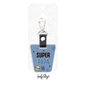 LLAVERO PETROL BLUE SUPER PAPA