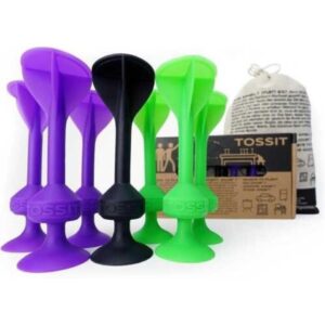 TOSSIT 7 DARDOS SILICONA STARTER VERDE FLUOR   MOR