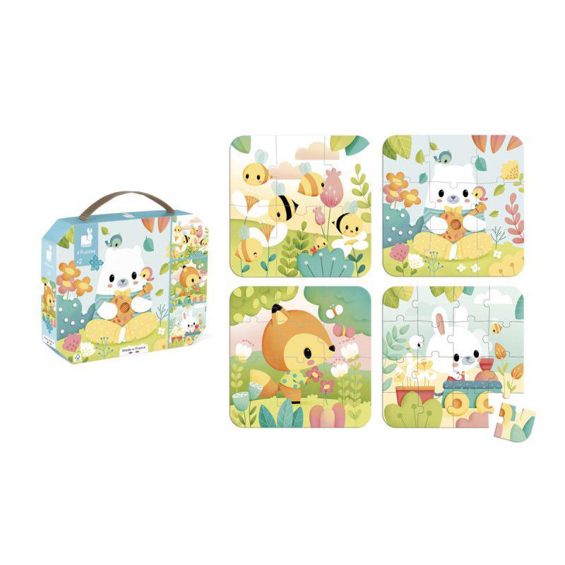 4 PUZZLES EVOLUTIVO 6 9 12 16 PIEZAS