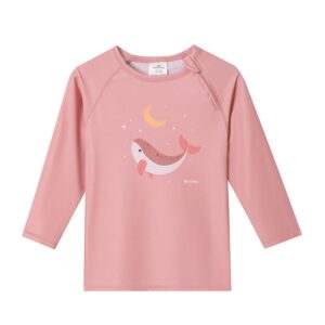 CAMISETA PROTECCION SOLAR MANGA LARGA WHALE PINK