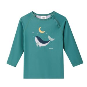 CAMISETA PROTECCION SOLAR MANGA LARGA WHALE TEAL 