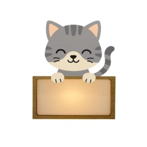 LAMPARA GATO CON KIT DE LETRAS 