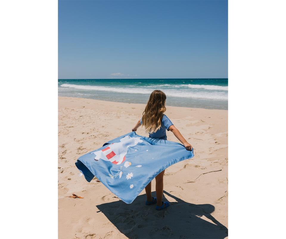 TOALLA PLAYA MICROFIBRA HIPPOS