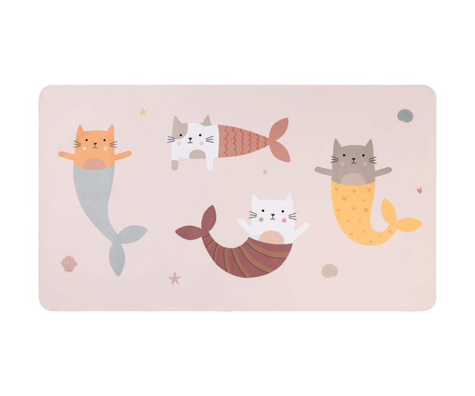 TOALLA PLAYA MICROFIBRA MERMAID CATS